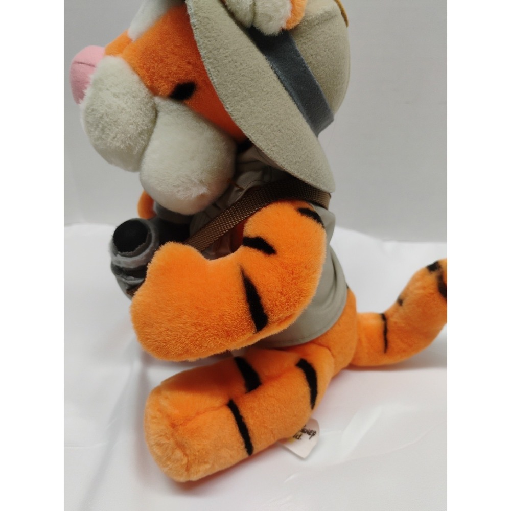 WALT DISNEY WORLD PLUSH SAFARI TIGGER ANIMAL KINGDOM JUNGLE SAFARI Beanie 9" - Picture 4 of 12